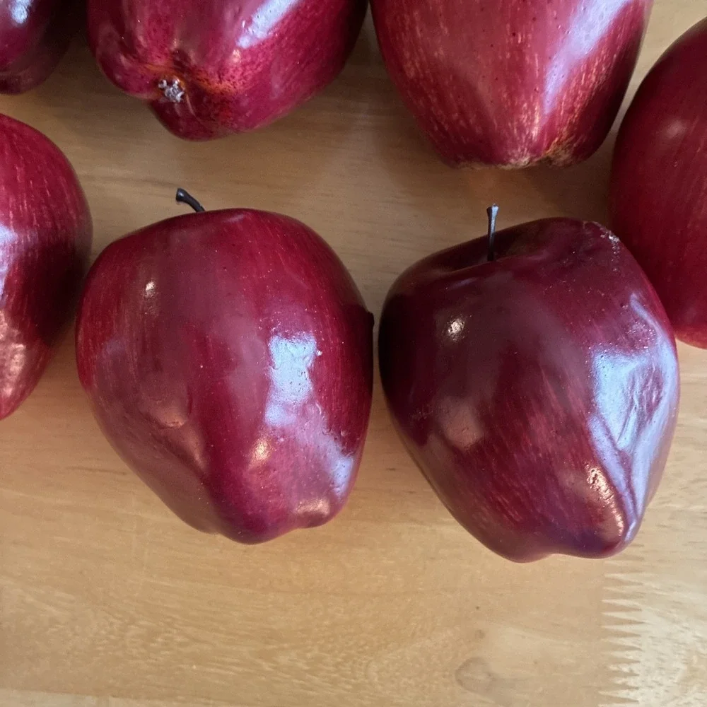 Realistic Faux  Apples Autumn Decor Lot Lightweight